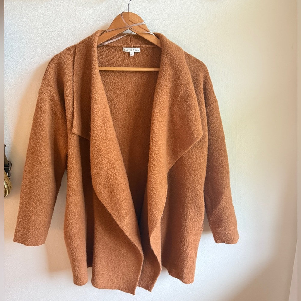 BALTIC BORN Ellison Laple cardigan brown waterfall long cardigan Size S/M